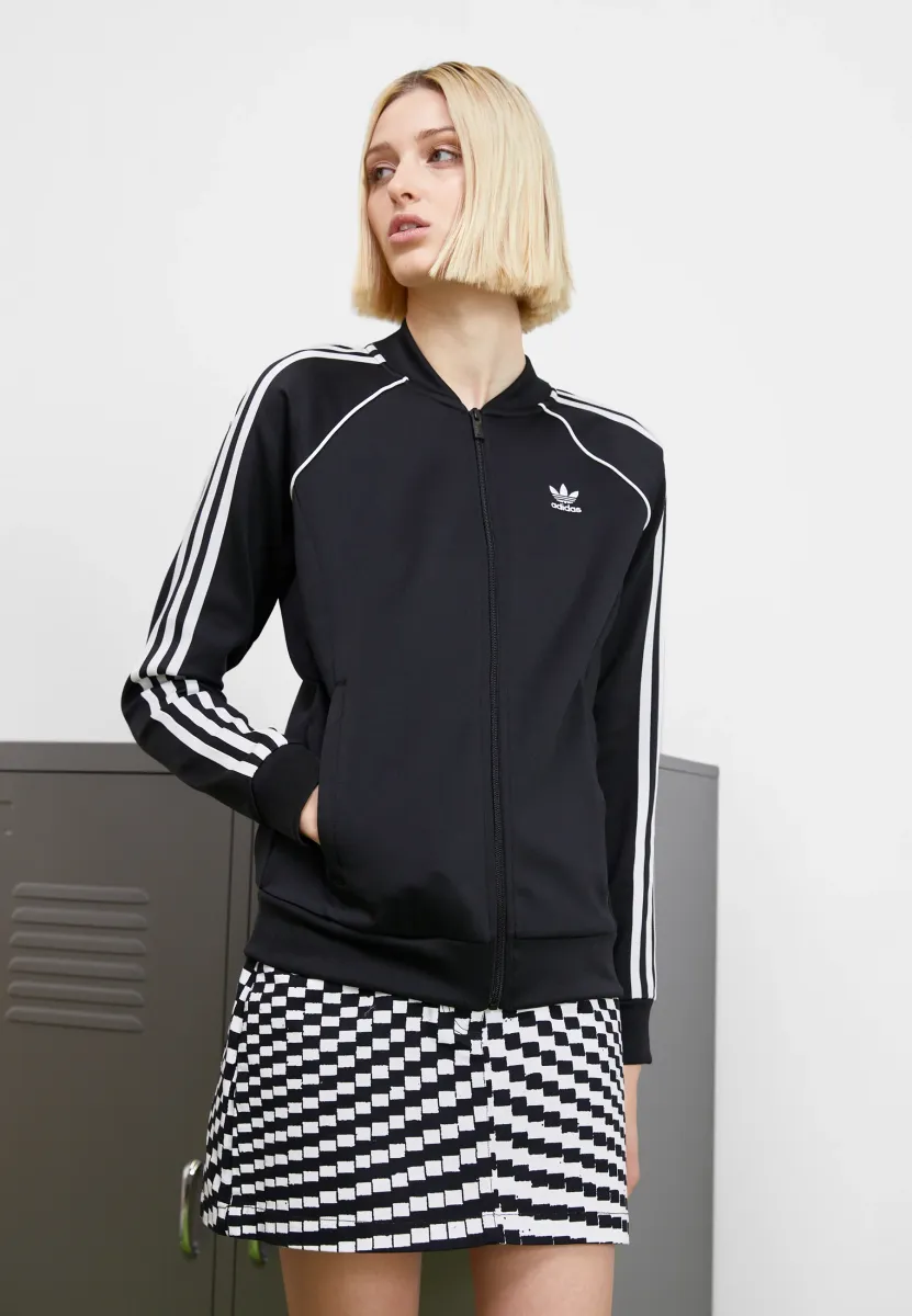 ADICOLOR CLASSICS SUPERSTAR TRACK - Sweatjacke - black