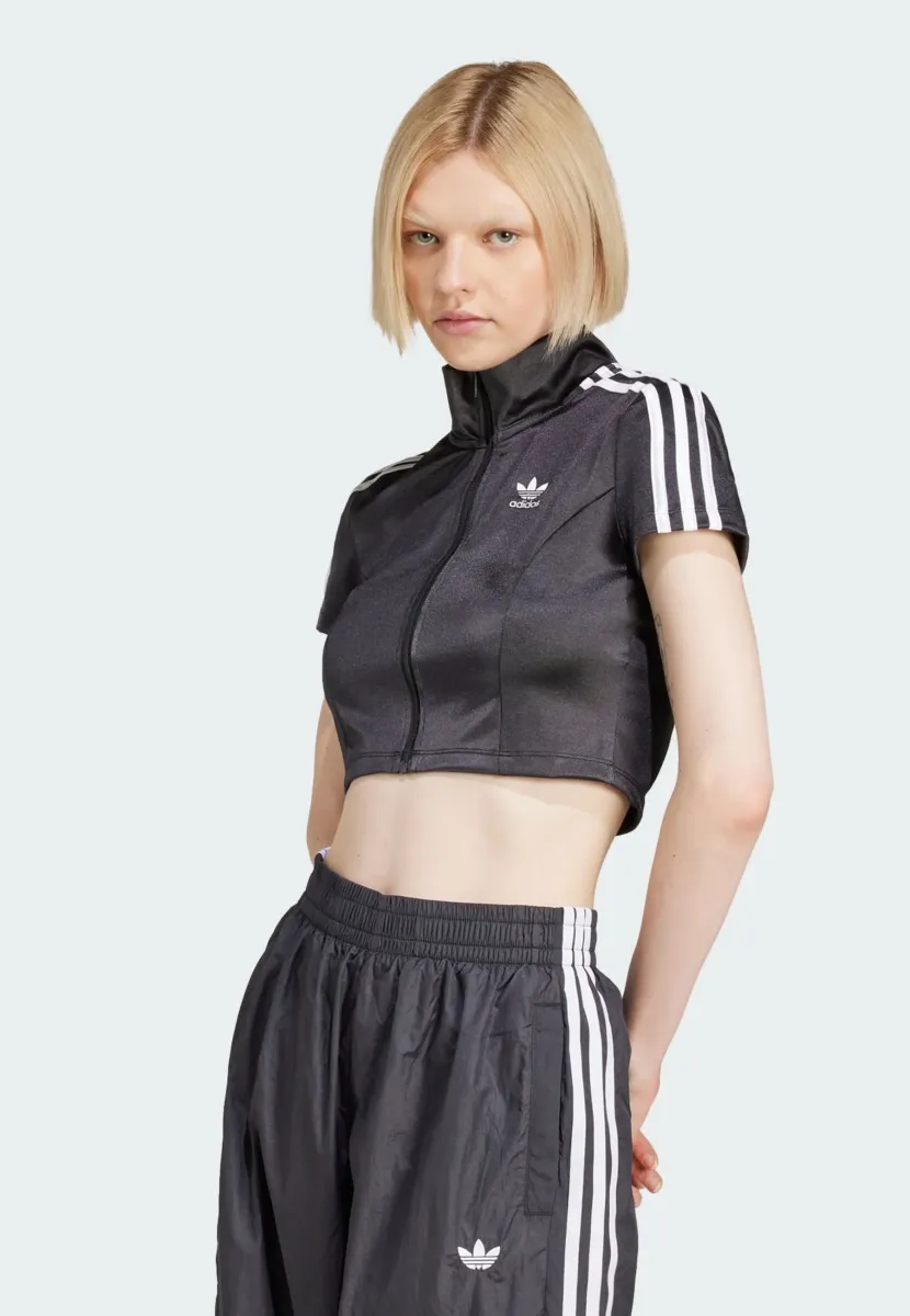 ADICOLOR SHORT SLEEVE TRACK LONG-SLEEVE - Sweatjacke - black