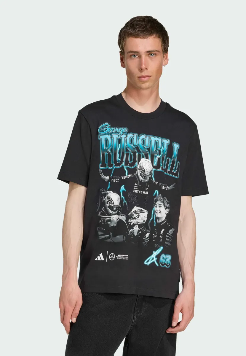 ADIDAS PERFORMANCE - AMG PETRONAS FORMULA ONE TEAM GEORGE RUSSELL  - T-Shirt print - black