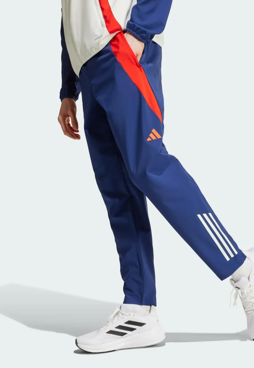 ADIDAS PERFORMANCE OLYMPIQUE LYONNAIS TIRO 24 PRESENTATION PANTS - Vereinsmannschaften - midnight indigo   bright red   white tint