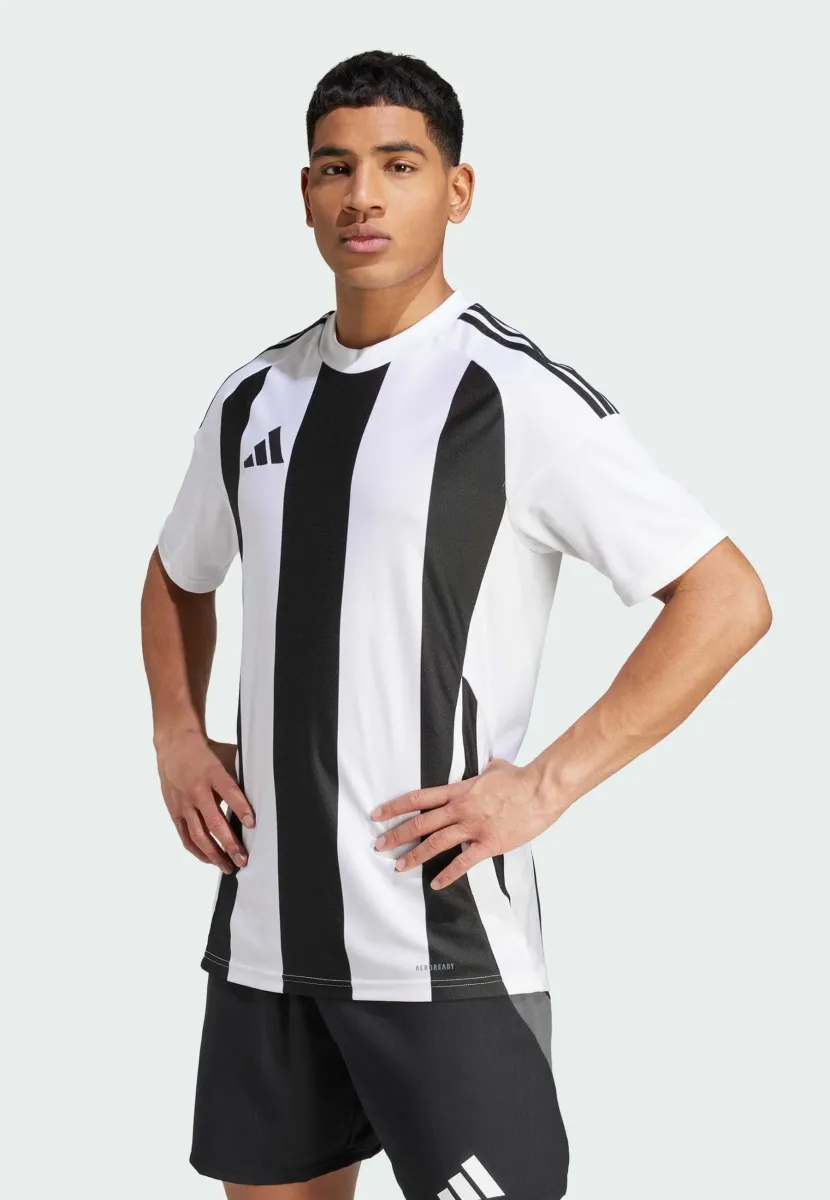 ADIDAS PERFORMANCE STRIPED 24 JERSEY - Fußball-Trikot - weissschwarz