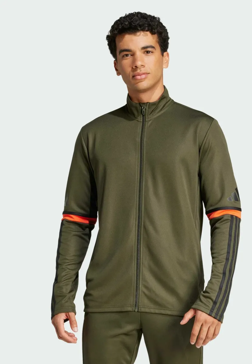 ADIDAS PERFORMANCE TRAINING JACKET - Trainingsjacke - night cargo   black   semi impact orange