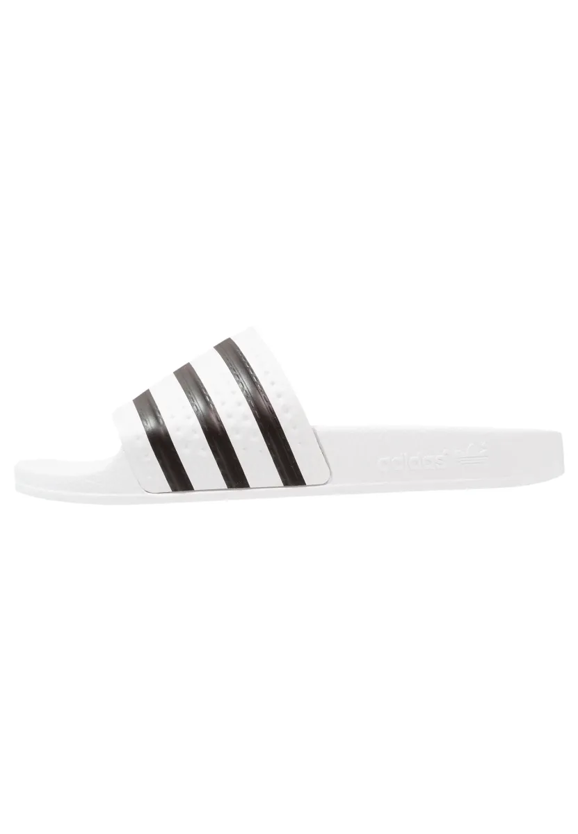 ADILETTE - Badesandale - white/black