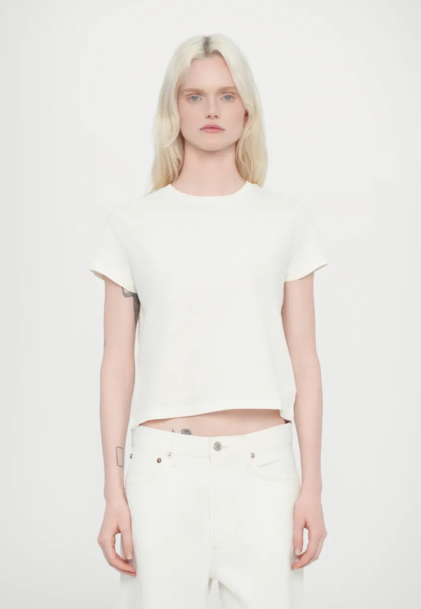 ADINE SHRUNKEN - T-Shirt basic - white ash