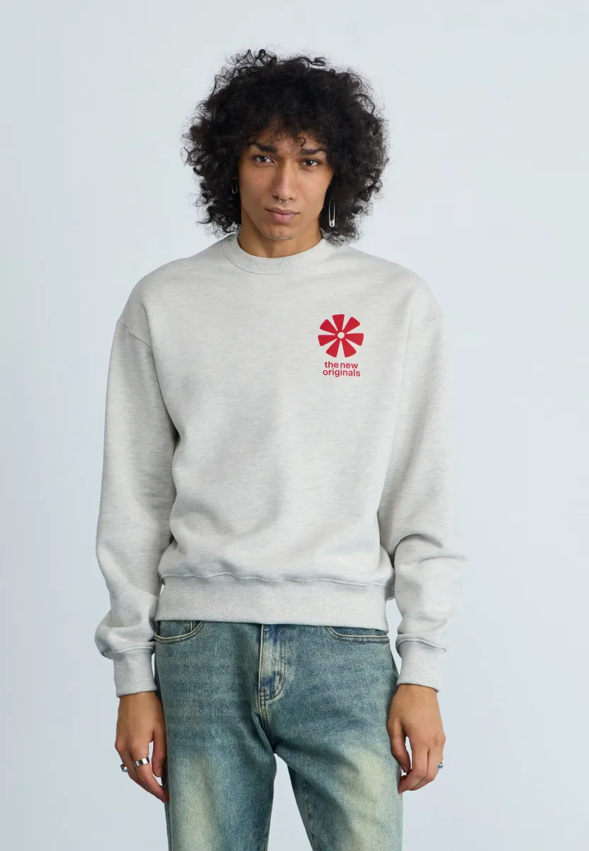 ADINKRA CREWNECK - T-Shirt print - light grey