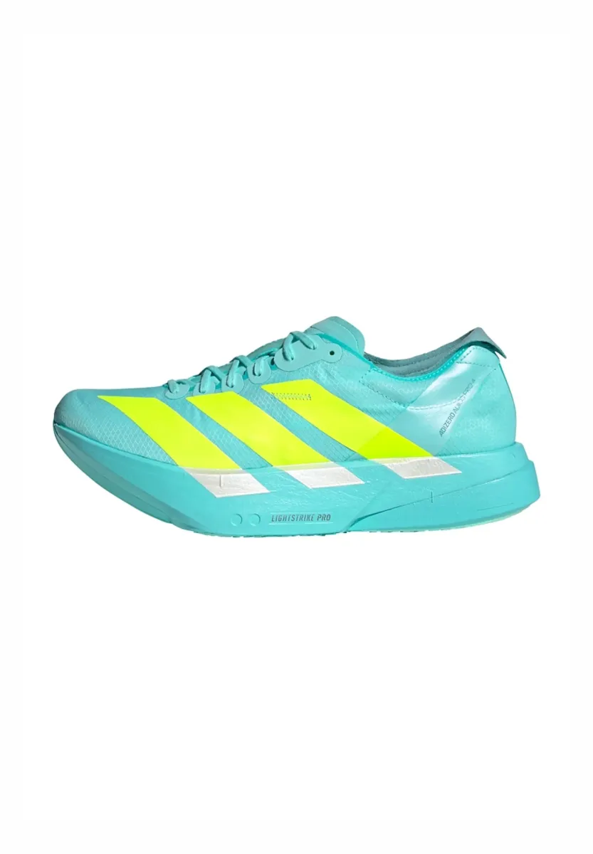 ADIZERO ADIOS PRO 4 - Laufschuh Straße - flash aqua   lucid lemon   mint ton