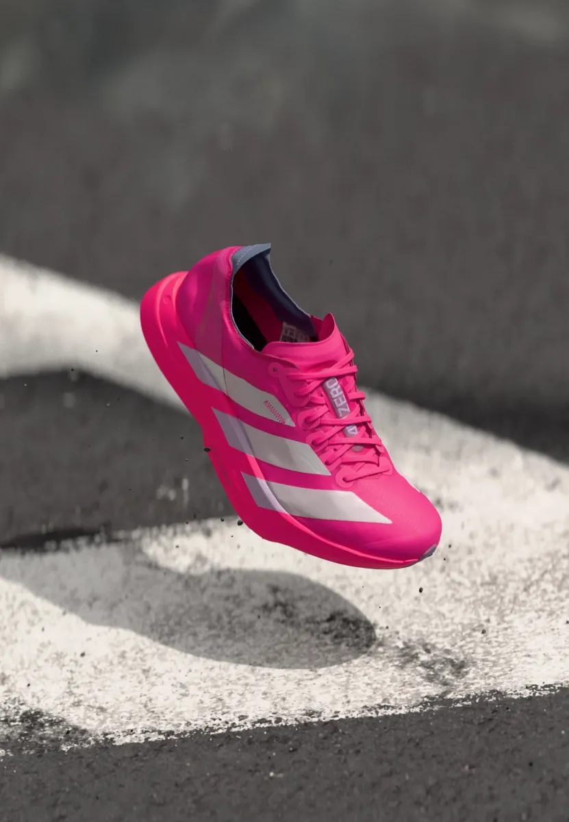 ADIZERO ADIOS PRO 4 - Laufschuh Straße - shock pink/metallic/aurora plum