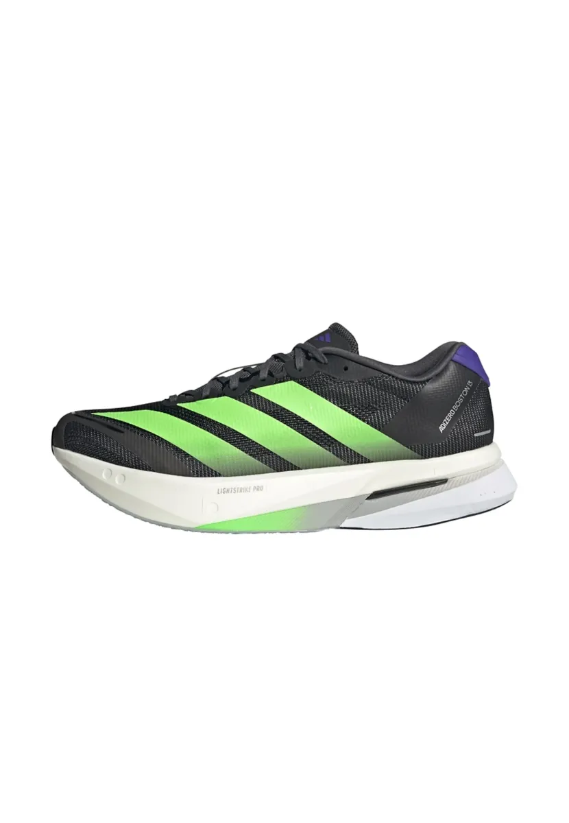 ADIZERO BOSTON 13 - Laufschuh Straße - core black   lime burst   energy ink