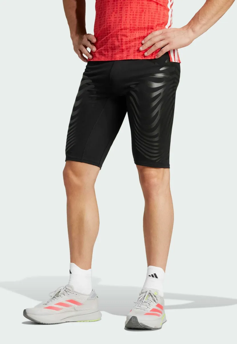 ADIZERO CONTROL SHORT - Kurze Lauftights - black