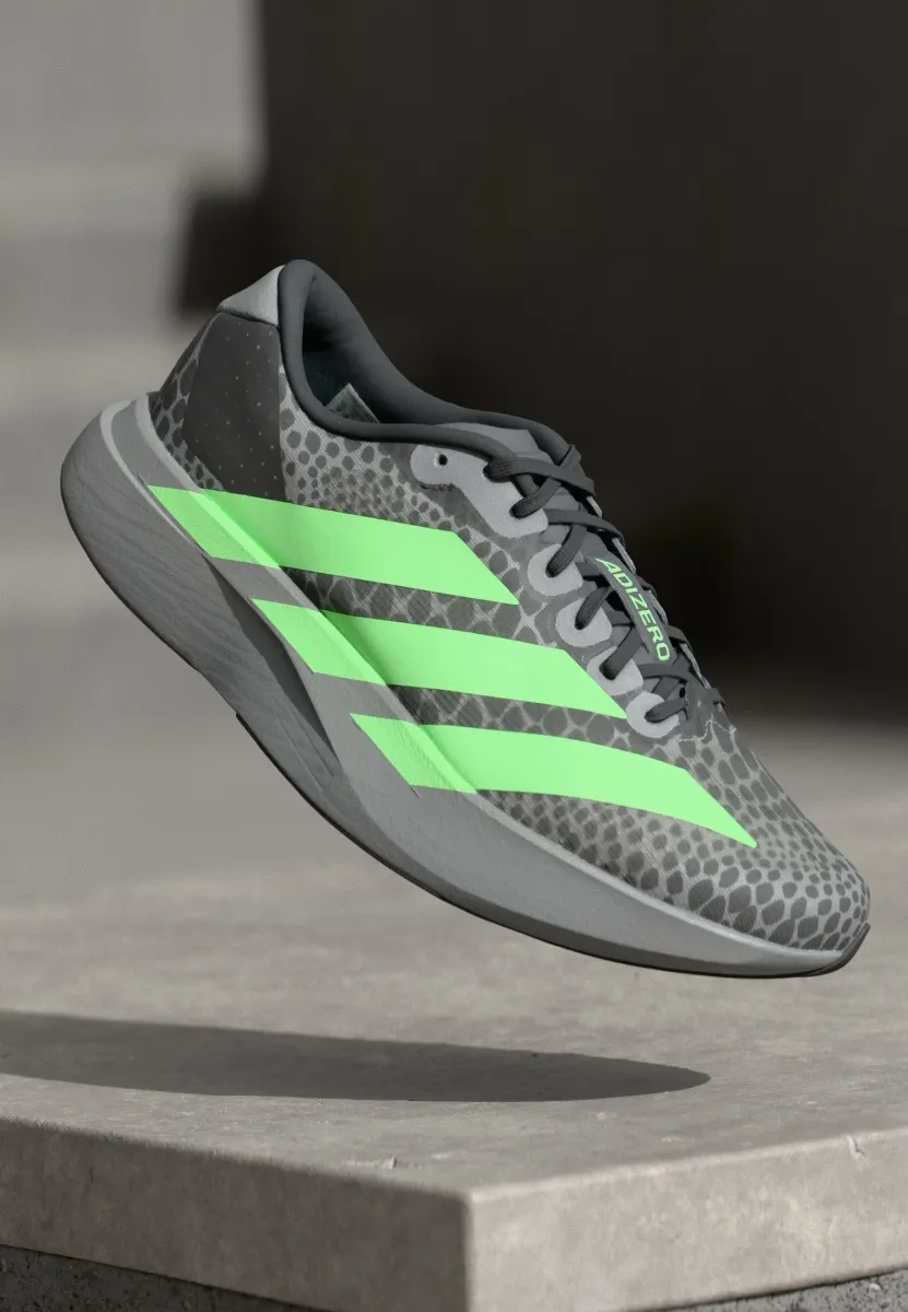 ADIZERO EVO SL - Sneaker low - grey three/lime burst/core black