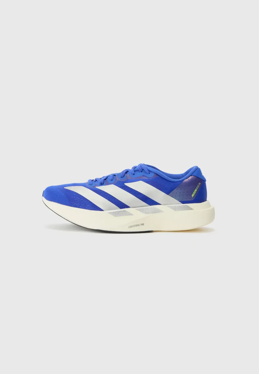 ADIZERO EVO SL - Sneaker low - lucid blue/silver/lucid lemon