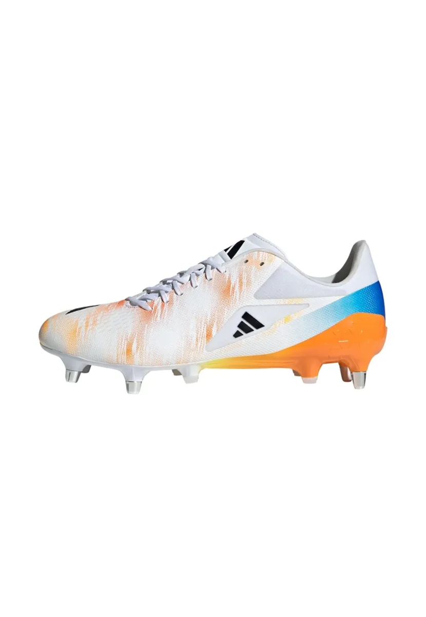 ADIZERO RS15 PRO SOFT GROUND RUGBY - Fußballschuhe Kunstrasen - cloud white   core black   lucid tangerine