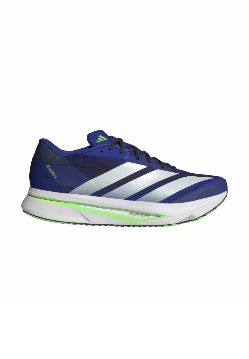 ADIZERO SL2 M - Laufschuh Straße - lucid blue cloud white lime burst