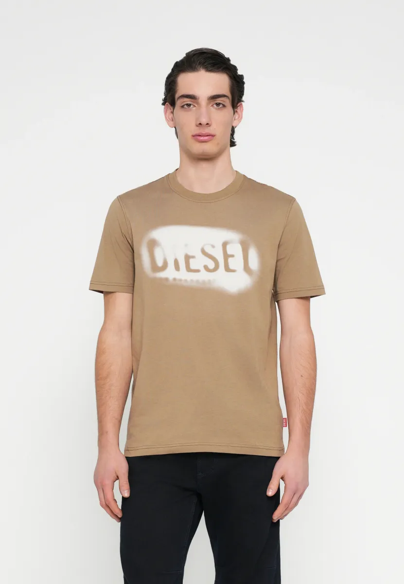 ADJUST - T-Shirt print - camel