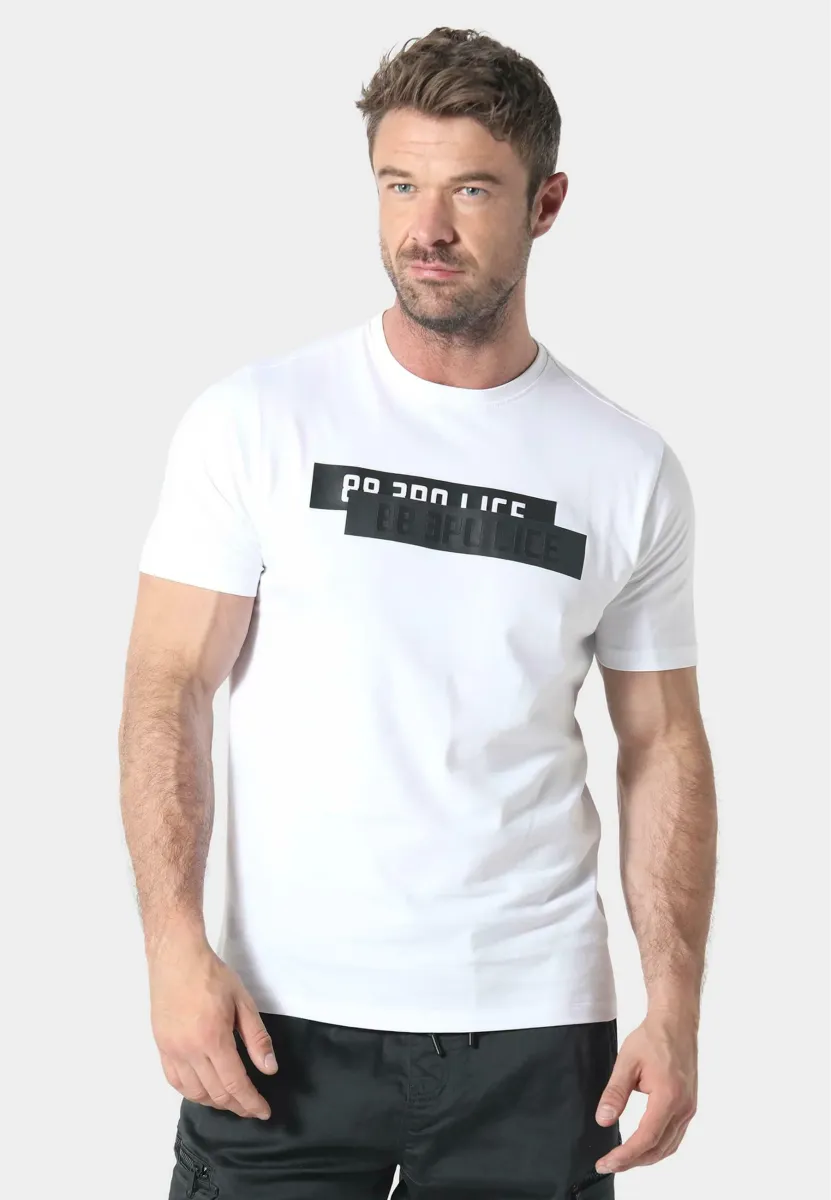 ADRIAN - T-Shirt print - white