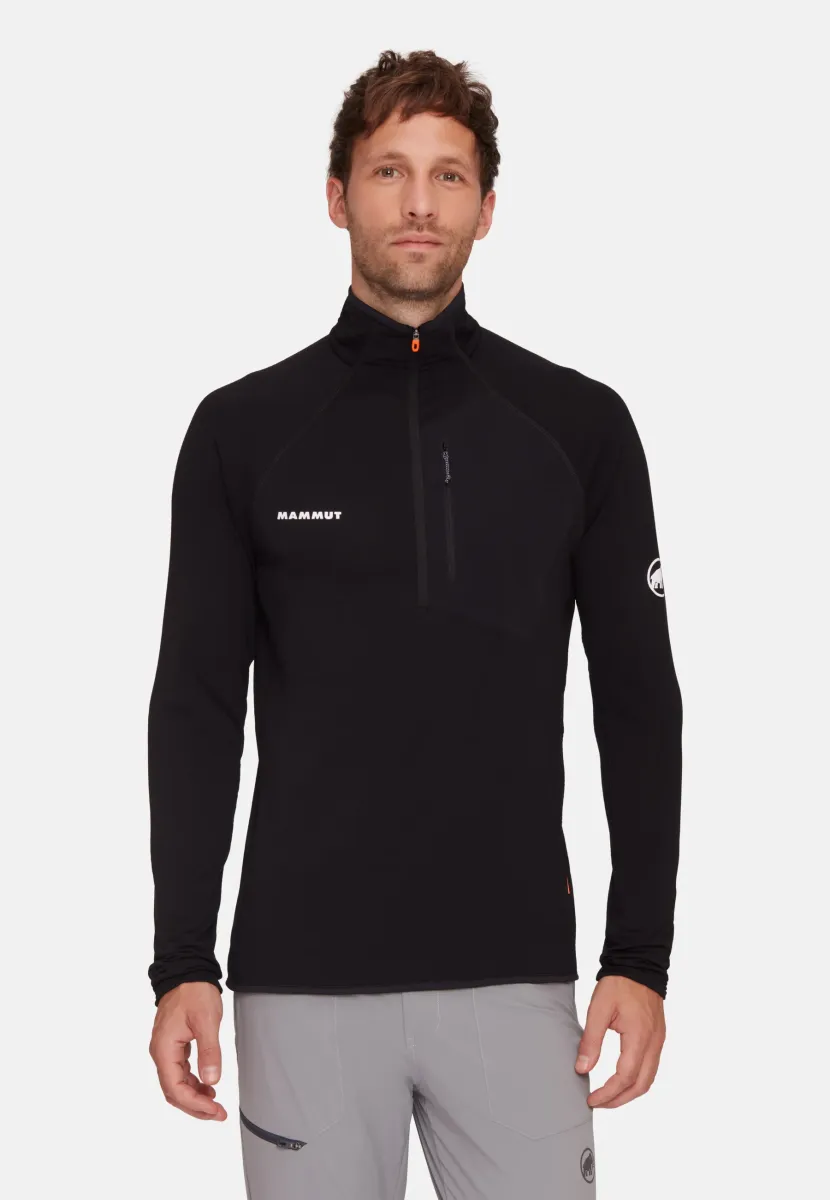 AENERGY LIGHT HALF ZIP - Langarmshirt - black