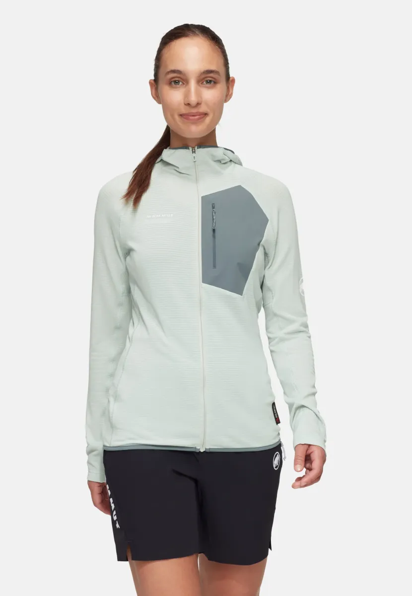 AENERGY LIGHT HOODED - Skijacke - silver sage strata