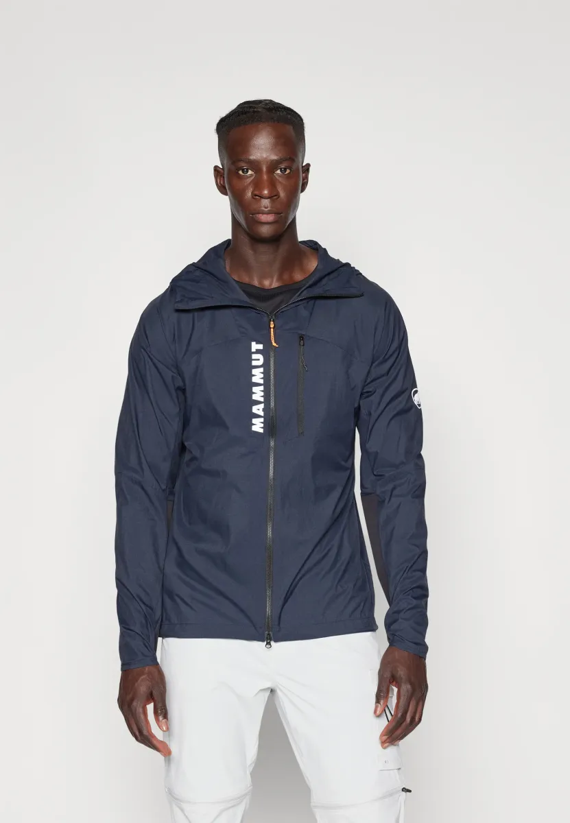 AENERGY WB HOODED JACKET MEN - Hardshelljacke - black