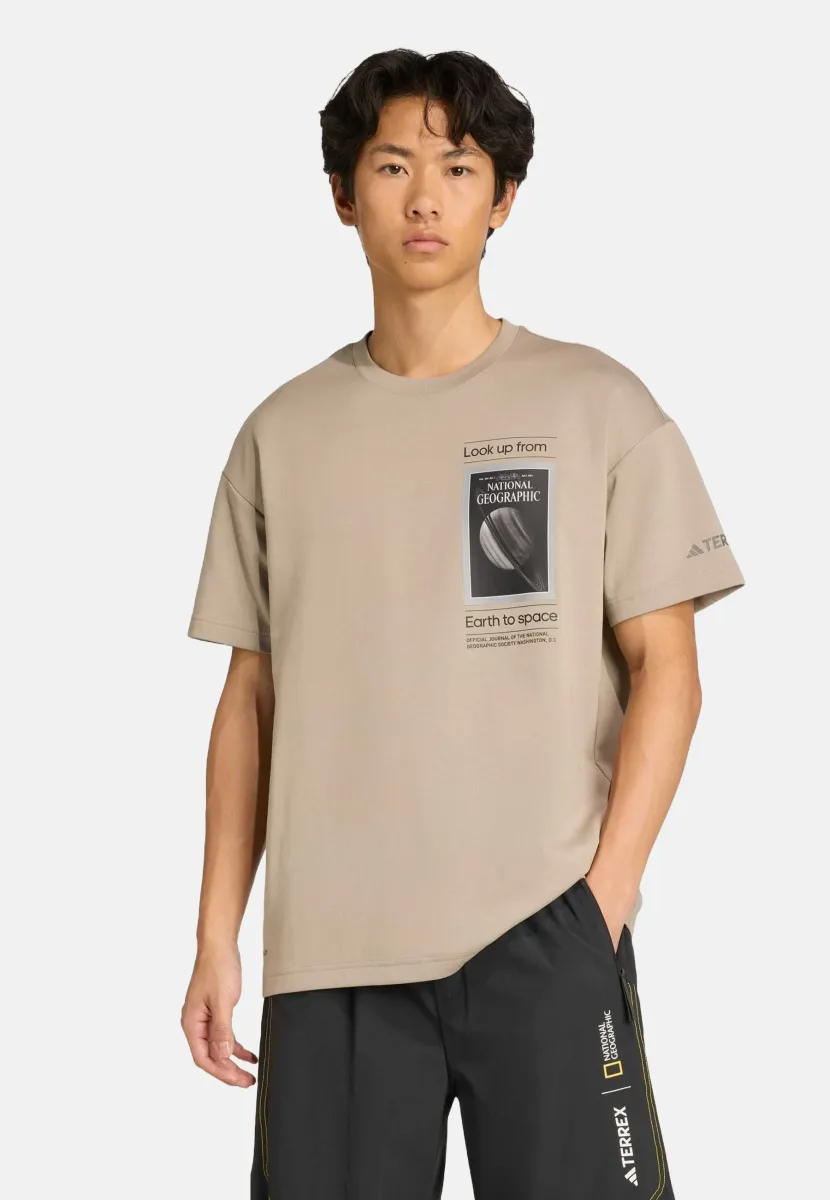 AERO GRAPHIC - T-Shirt print - putty beige