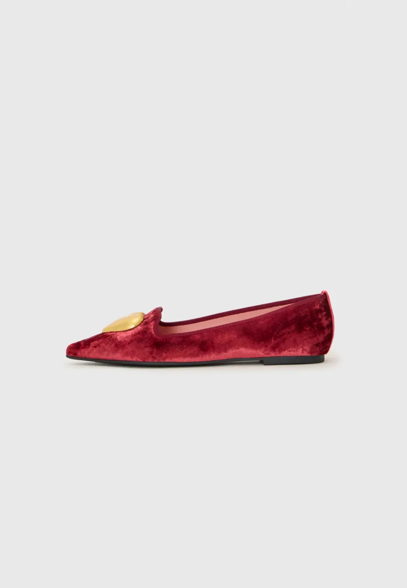 AFRODITE - Klassischer Ballerina - bordeau/red
