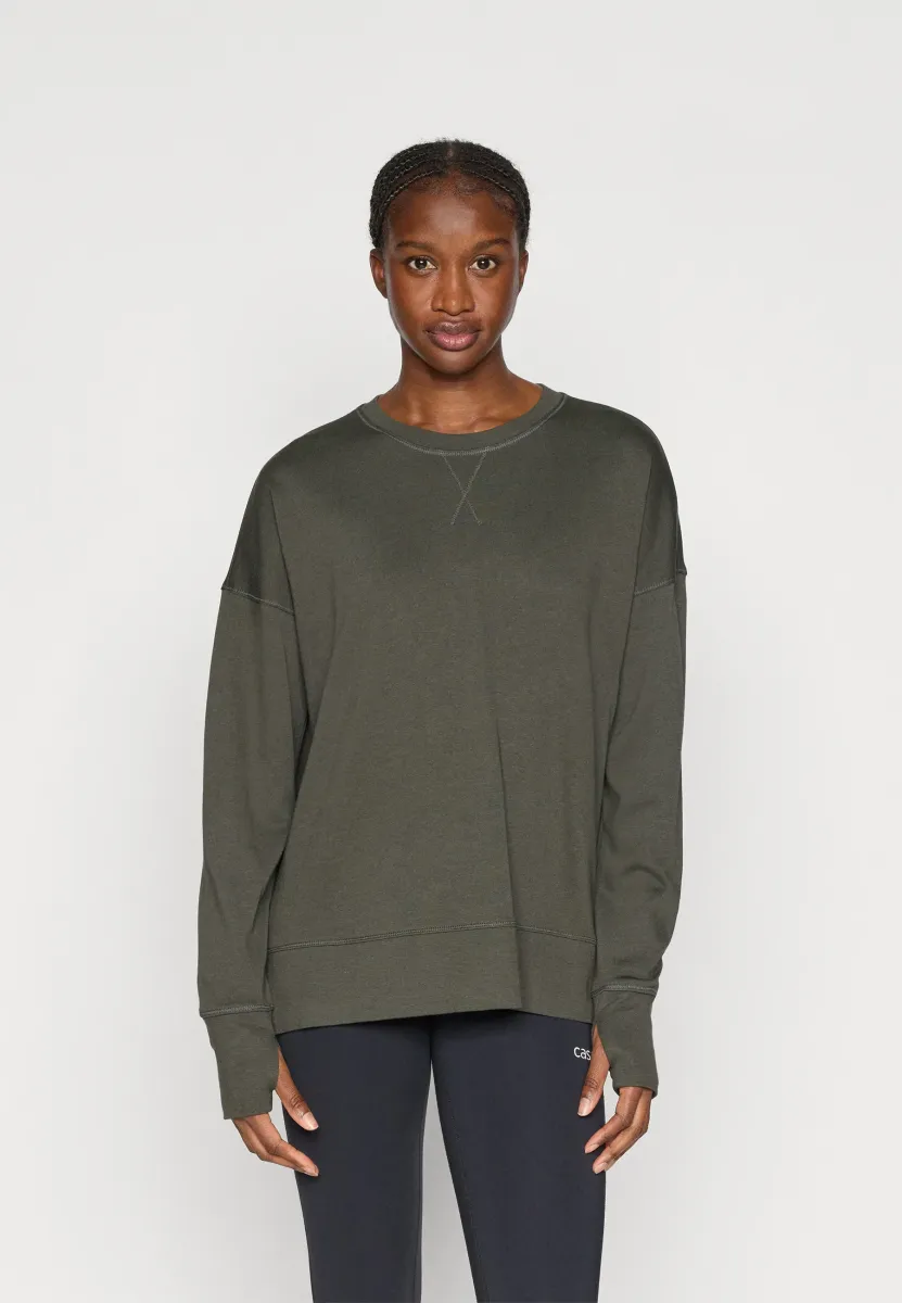 AFTER CLASS LONGLINE - Sweatshirt - nori green