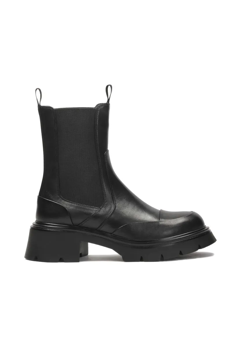 AGNE - Plateaustiefelette - black