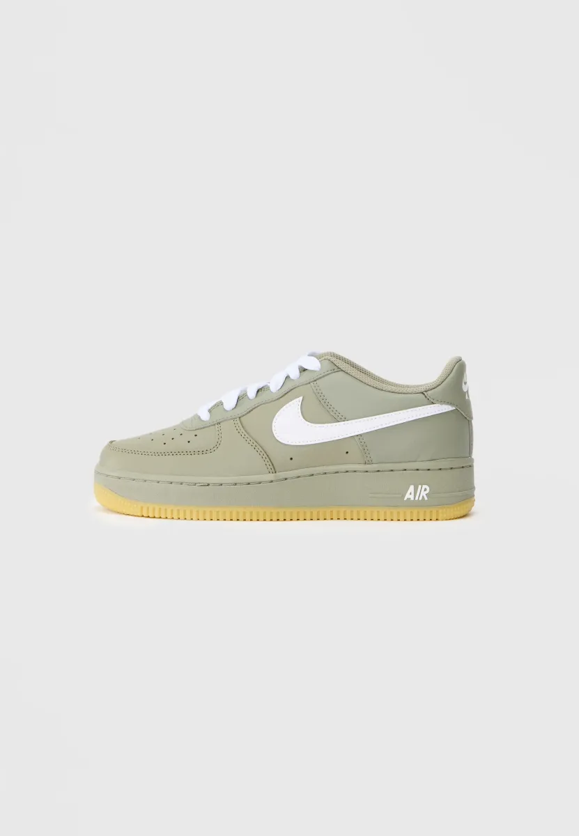 AIR FORCE 1 UNISEX - Sneaker low - army/white/gum brown/silver-coloured