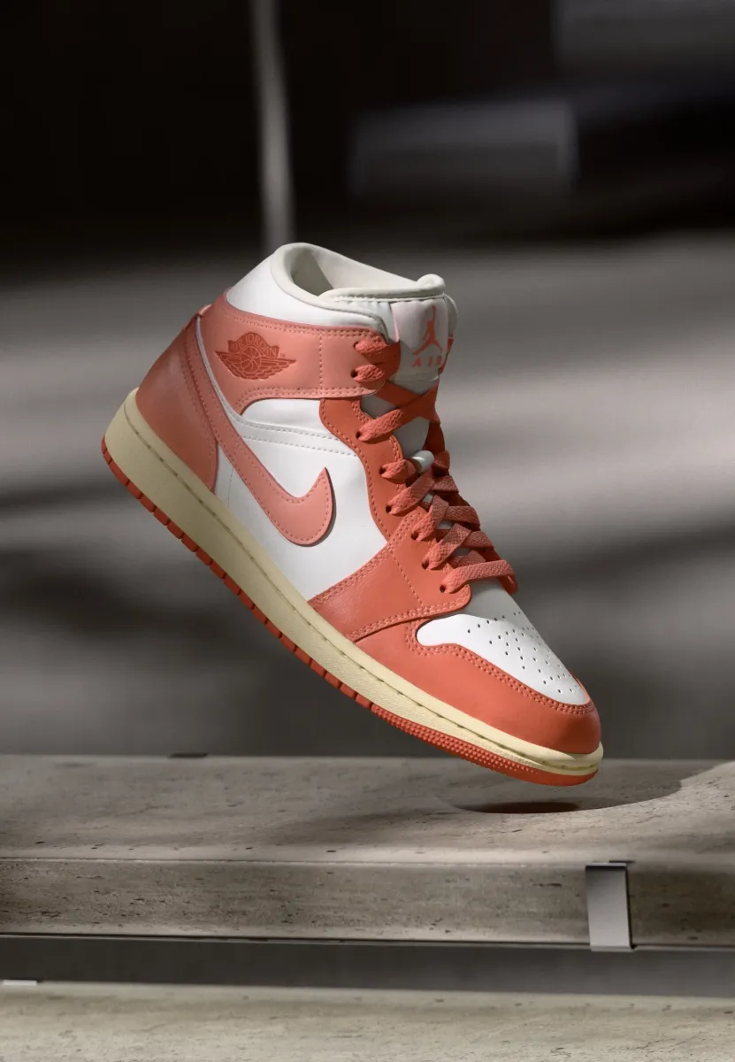 AIR JORDAN 1 MID - Sneaker high - sail/madder root