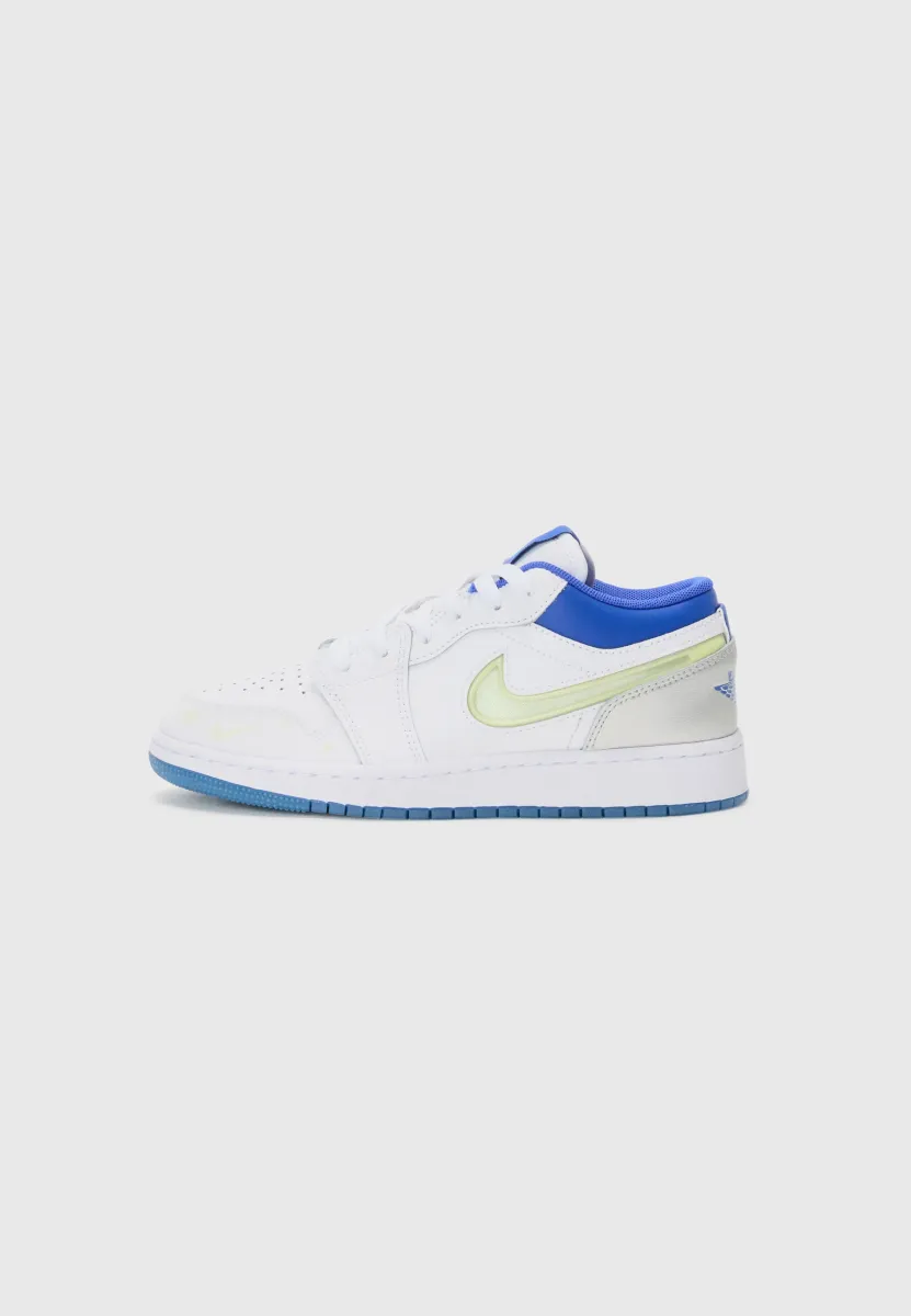 AIR JORDAN 1 UNISEX - Sneaker low - white/hyper royal/silver-coloured/volt tint/photo blue