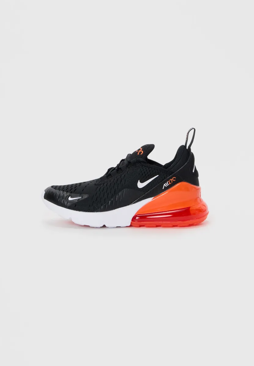 AIR MAX 270 UNISEX - Sneaker low - black/white/orange