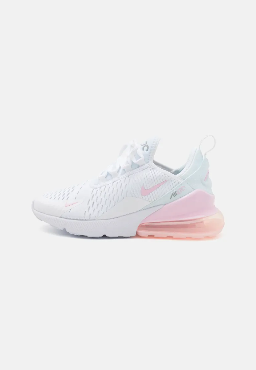 AIR MAX 270 UNISEX - Sneaker low - white/pink foam/light smoke grey