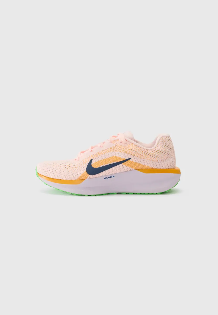 AIR WINFLO 11 - Laufschuh Straße - atmosphere/obsidian/orange/peel doll green strike
