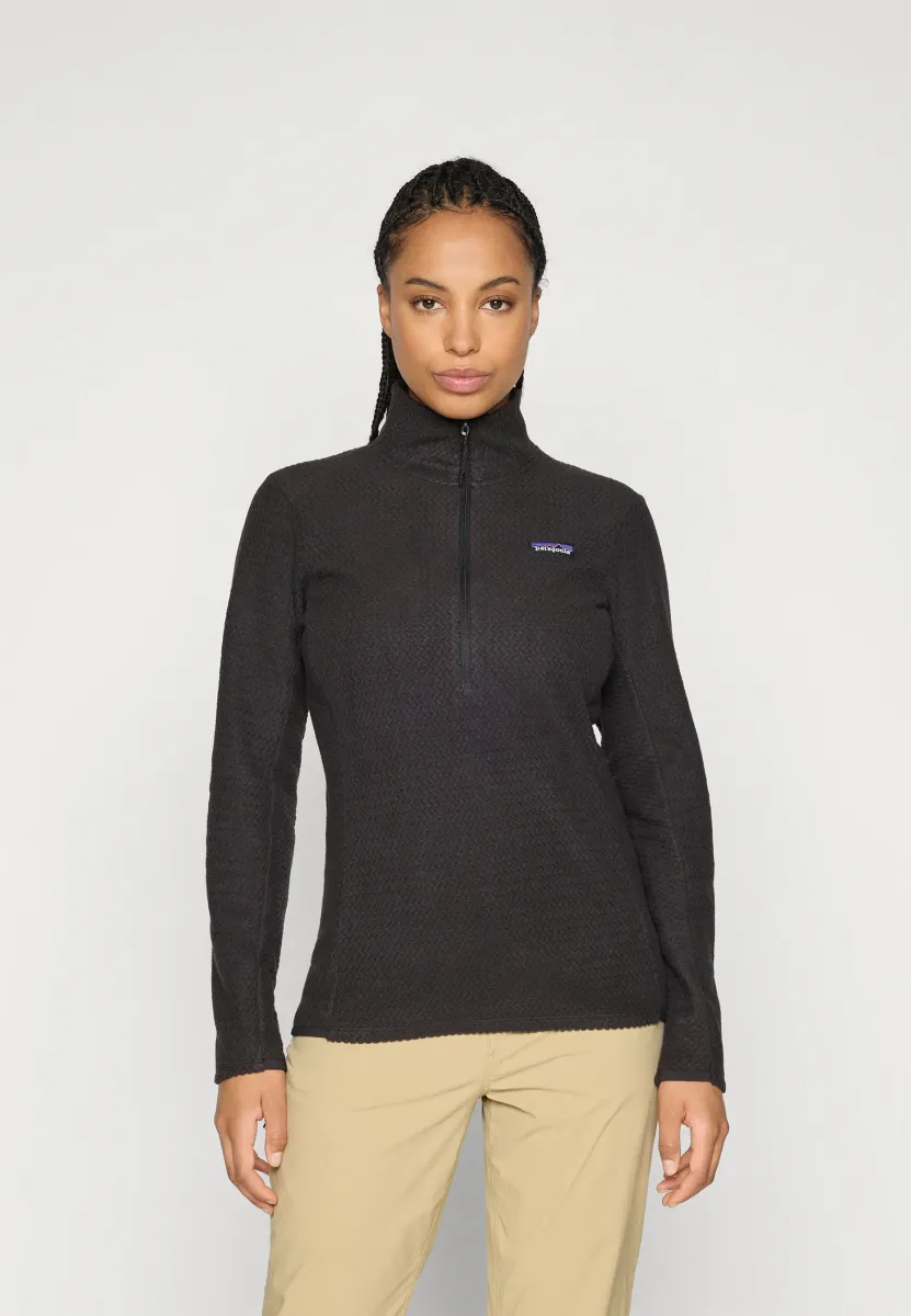 AIR ZIP NECK - Fleecepullover - black