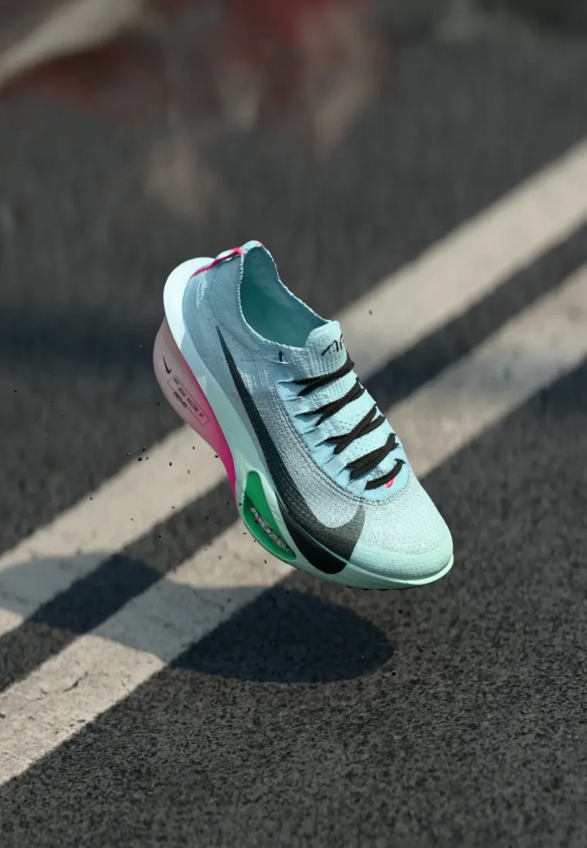 AIR ZOOM ALPHAFLY NEXT% 3 - Laufschuh Straße - glacier blue/black/mint foam/green shock/hyper pink/silt red