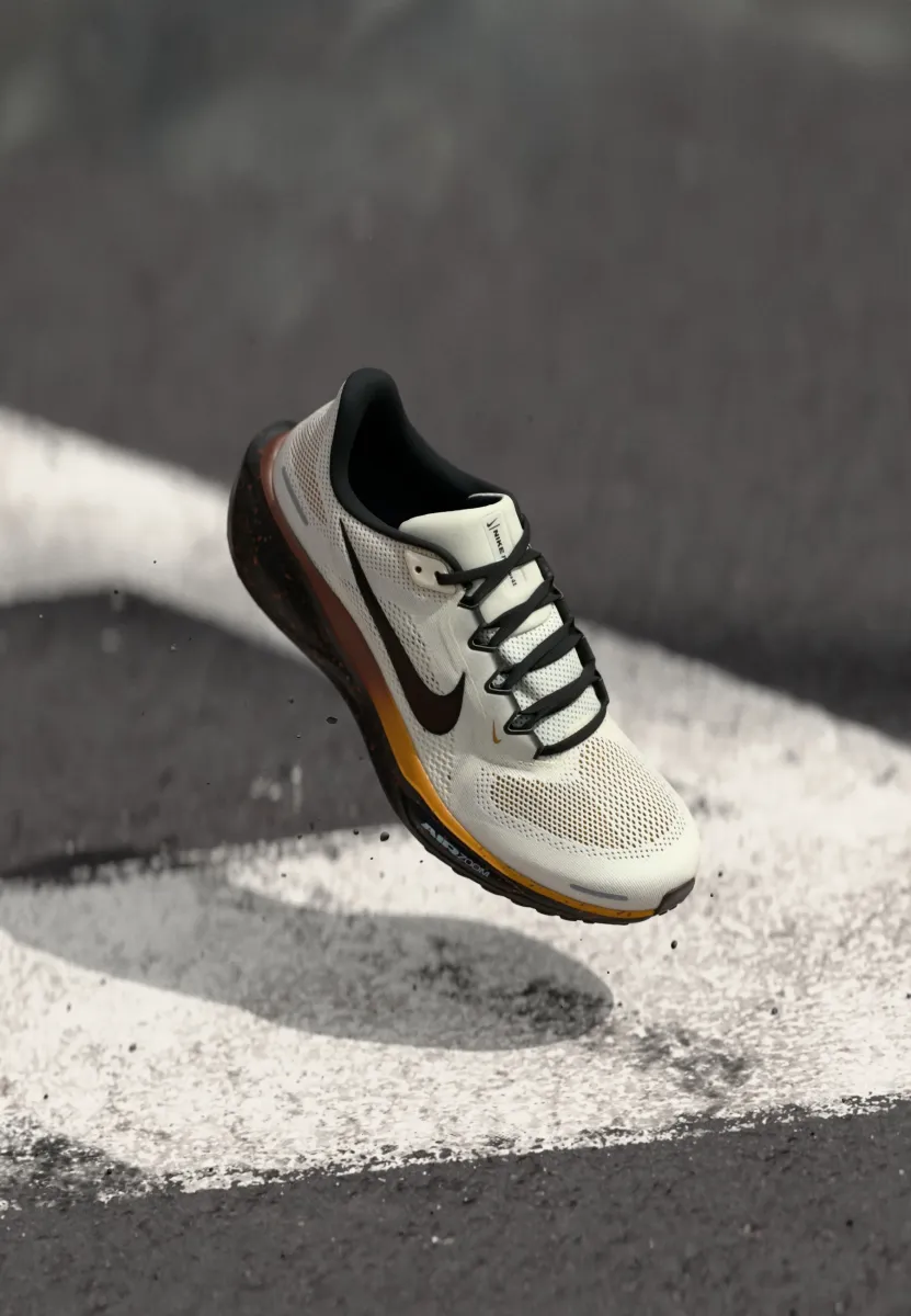 AIR ZOOM PEGASUS 41 - Laufschuh Straße - soft pearl/velvet brown/desert ochre/fauna brown/black