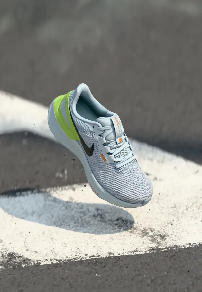 AIR ZOOM STRUCTURE 25 - Laufschuh Straße - blue tint black volt total orange wolf grey