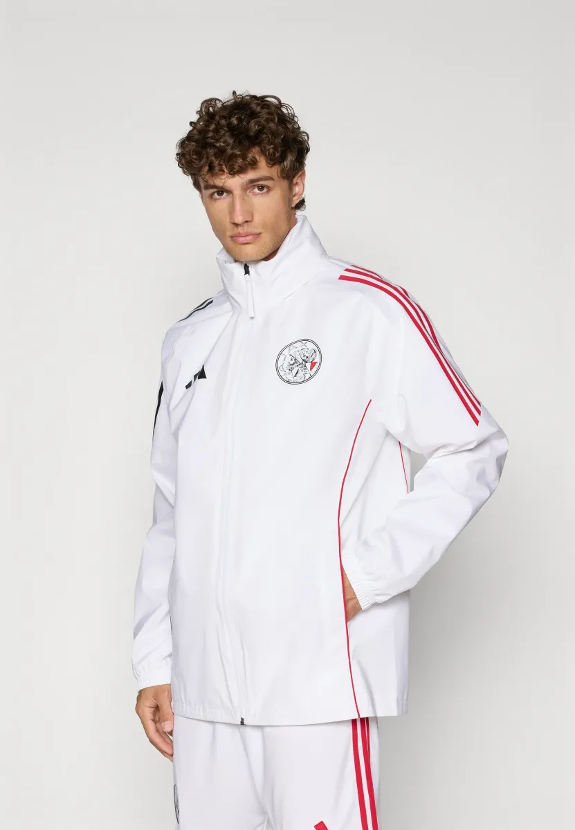 AJAX AMSTERDAM 25/26 RAIN JACKET - Trainingsjacke - white/black/bold red