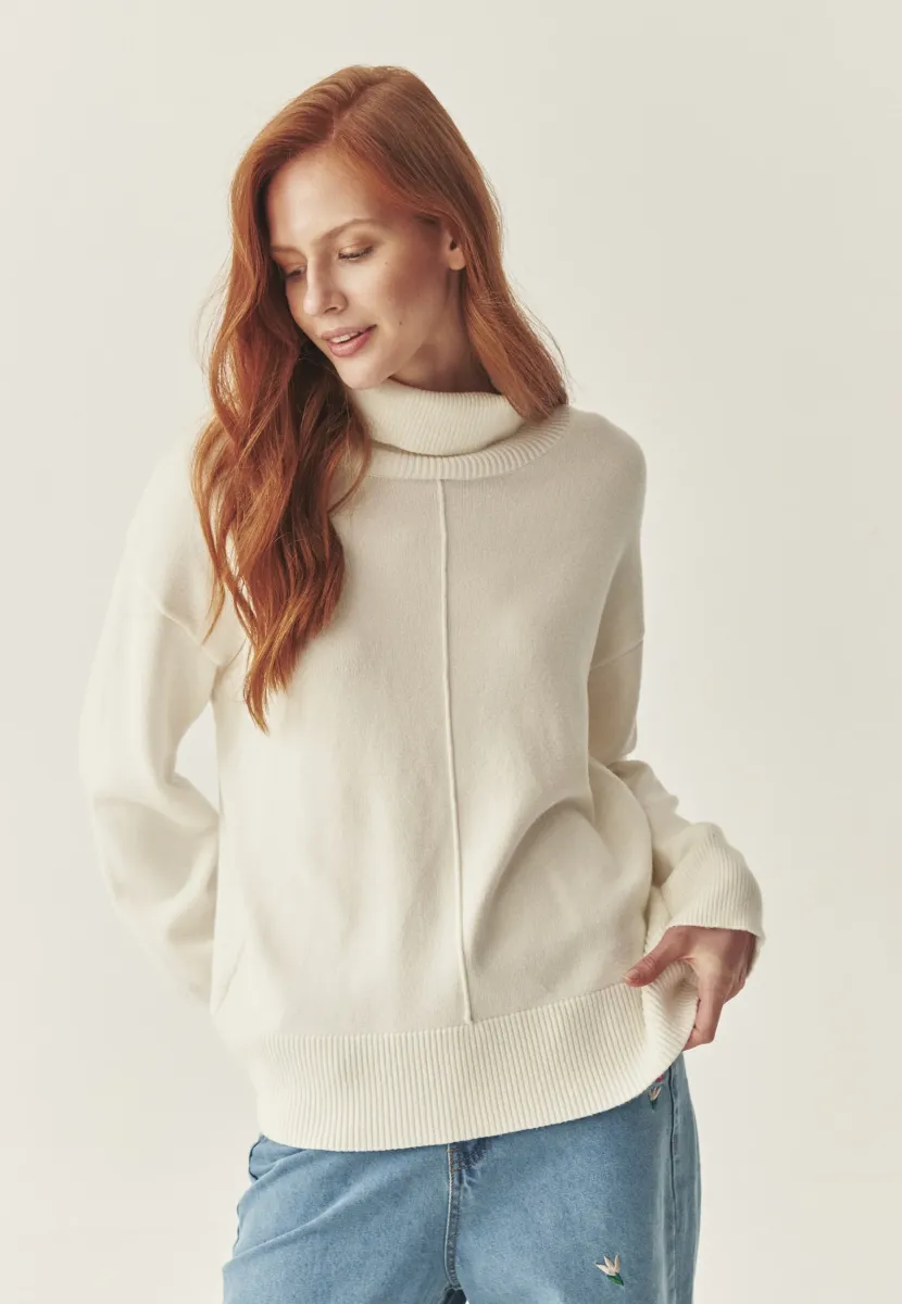 AKEMI - Strickpullover - off white