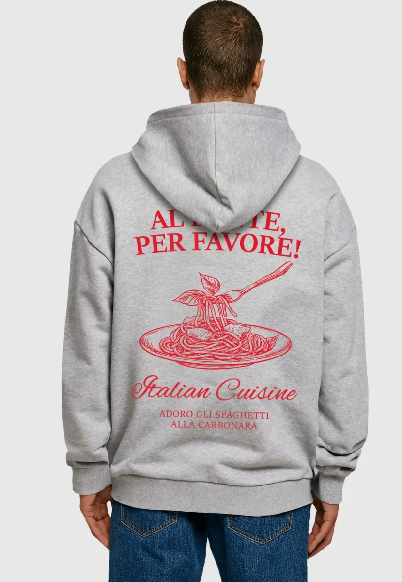 AL DENTE PER FAVORE - Kapuzenpullover - grey