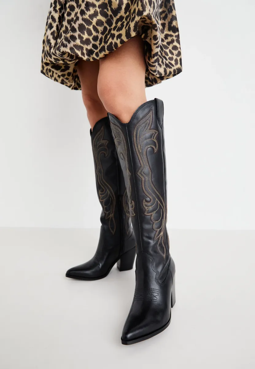 ALAMO - High Heel Stiefel - other black