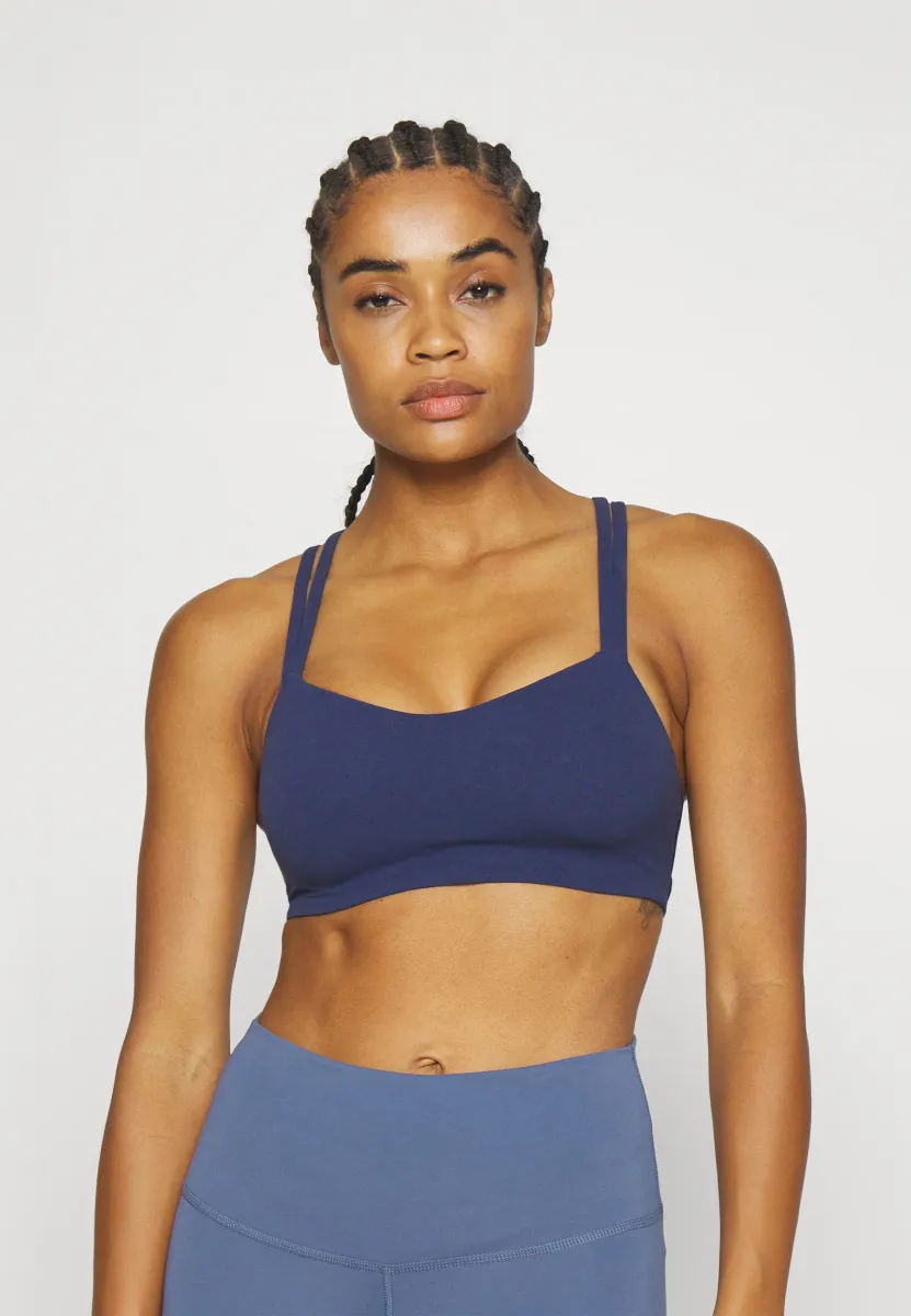 ALATE TRACE BRA - Sport-BH mit leichter Stützkraft - midnight navy/white