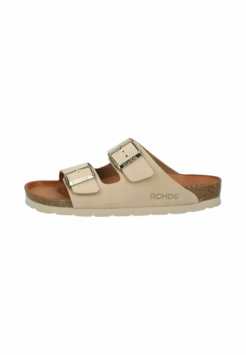 ALBA MOCCA - Pantolette flach - sahara
