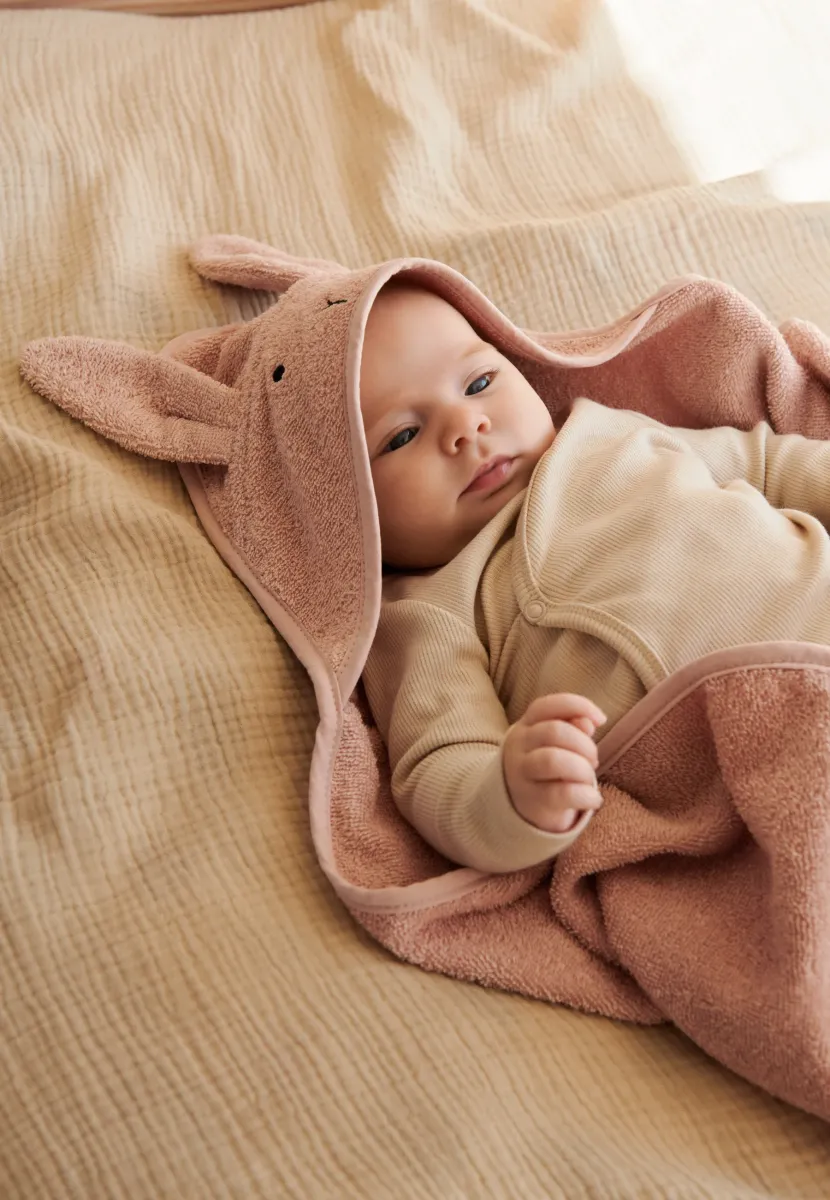 ALBERT HOODED TOWEL UNISEX - Badetuch - rose