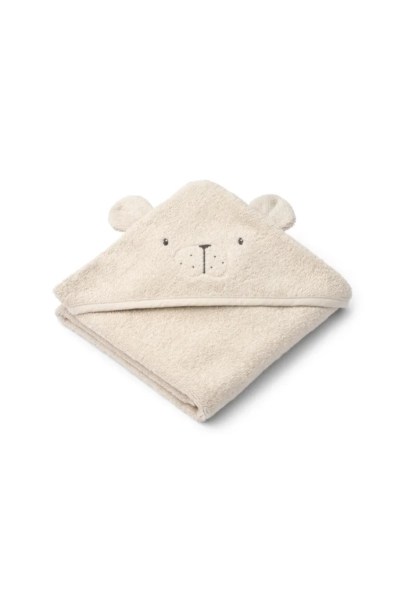 ALBERT POLARBEAR HOODED TOWEL UNISEX - Badetuch - sandy