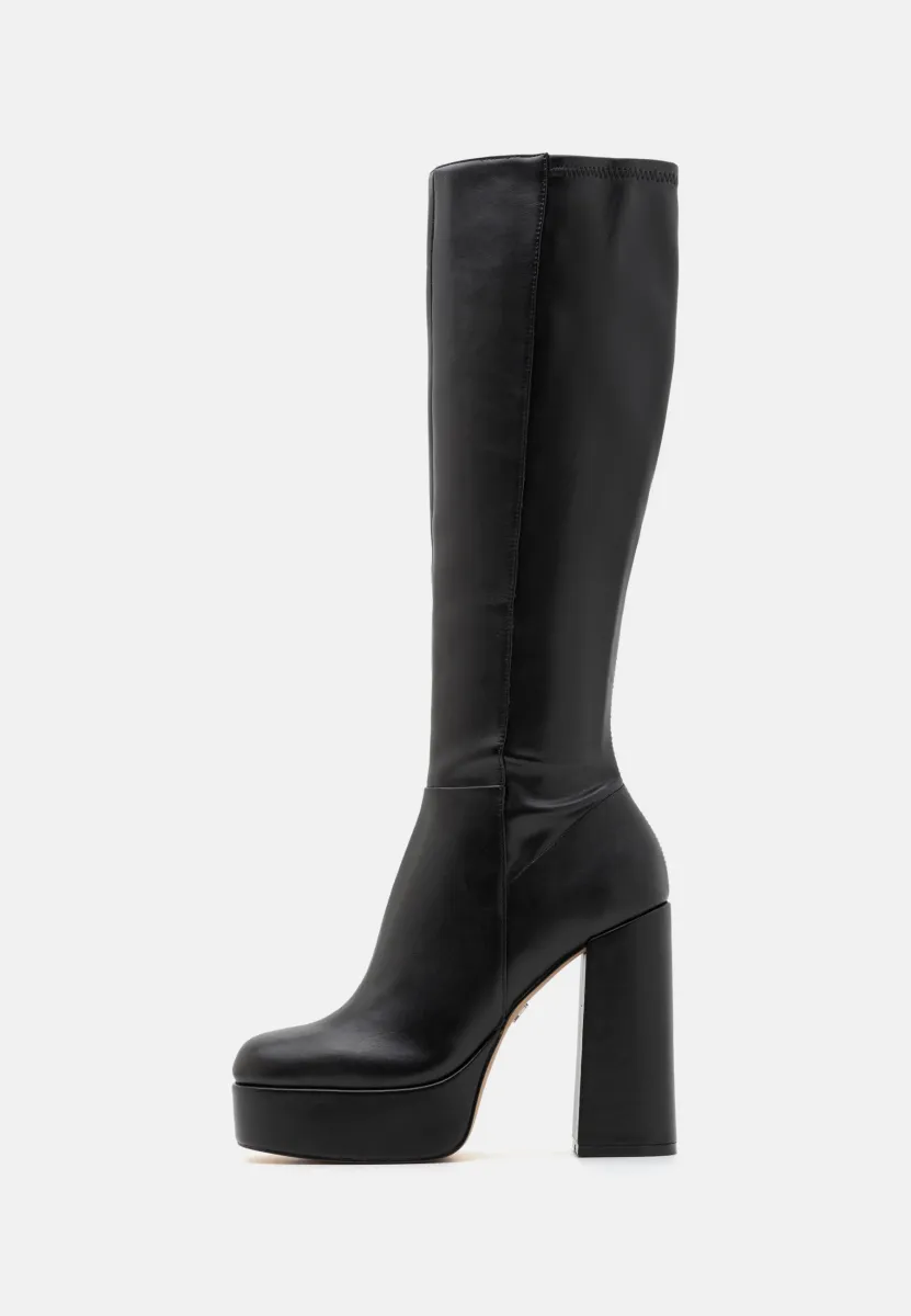 ALBIE - Plateaustiefel - black