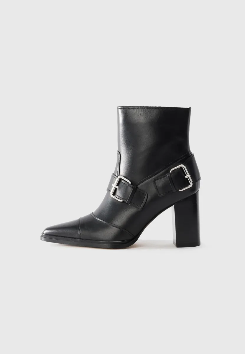 ALDER - Cowboy-/Bikerstiefelette - black