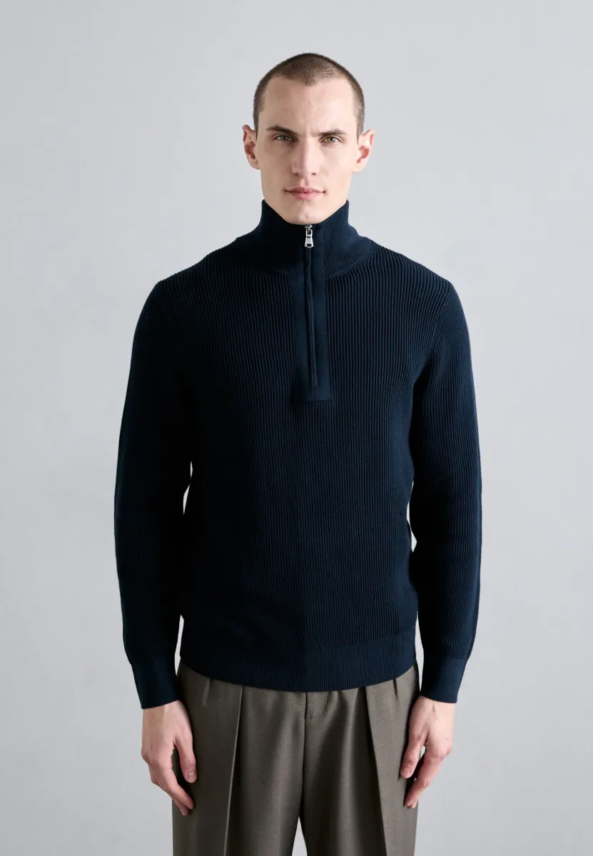 ALEX HALF ZIP - Strickpullover - navy