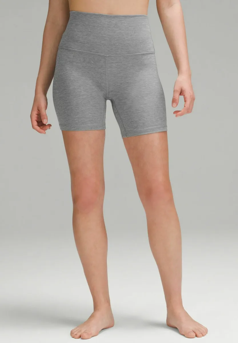 ALIGN™ HIGH-RISE 15CM - Kurze Sporthose - heathered core medium grey