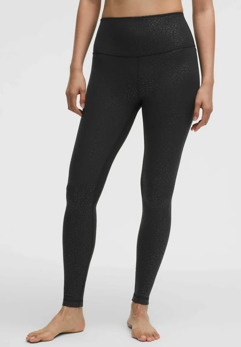 ALIGN™ HIGH-RISE 71CM - Tights - leopardo shift micro emboss black