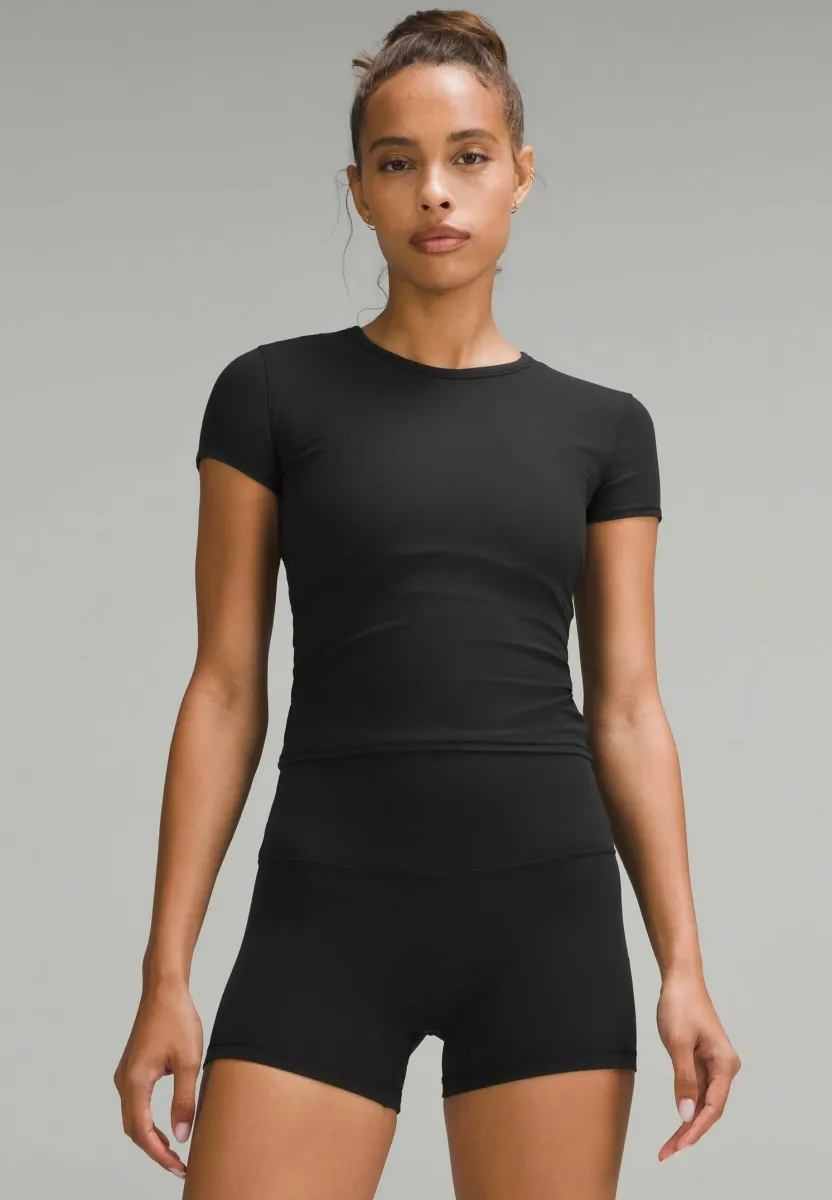 ALL IT TAKES BACK-TWIST RIB - T-Shirt basic - black